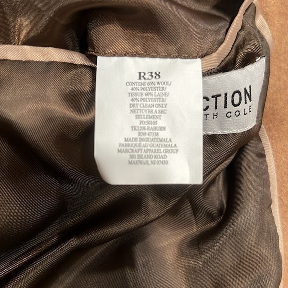 Kenneth Cole Reaction Men’s Wool Overcoat - Picture 4 of 4